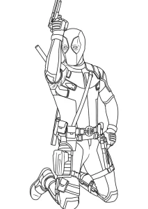 Coloriage Deadpool