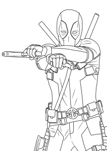 Coloriage Deadpool