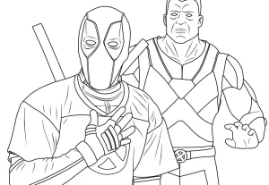 Coloriage Deadpool