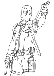 Coloriage Deadpool