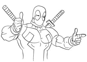 Coloriage Deadpool
