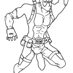 Coloriage Deadpool