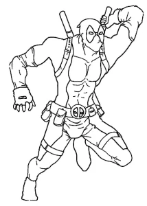 Coloriage Deadpool