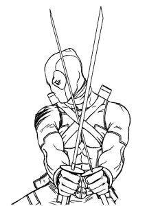 Coloriage Deadpool