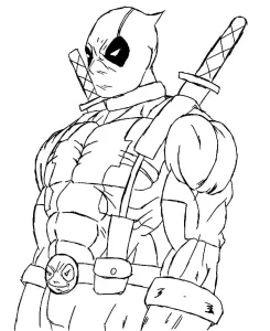 Coloriage Deadpool