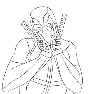Coloriage Deadpool