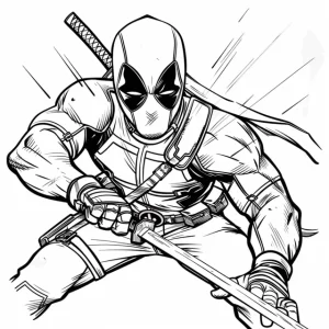 Coloriage Deadpool