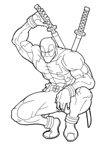 Coloriage Deadpool