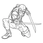 Coloriage Deadpool