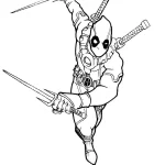Coloriage Deadpool