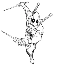 Coloriage Deadpool