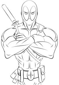 Coloriage Deadpool