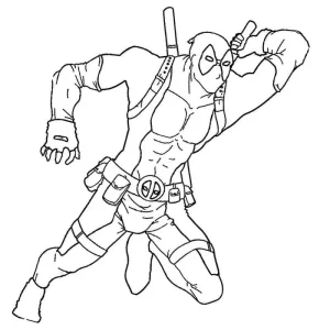 Coloriage Deadpool