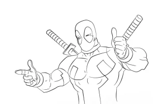 Coloriage Deadpool