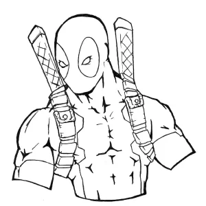 Coloriage Deadpool