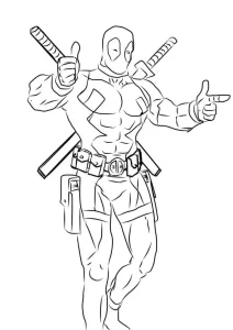 Coloriage Deadpool