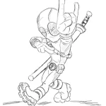 Coloriage Deadpool