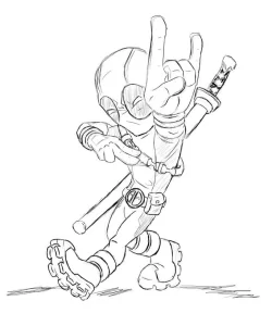 Coloriage Deadpool