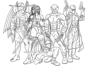 Coloriage Deadpool