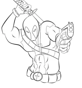Coloriage Deadpool