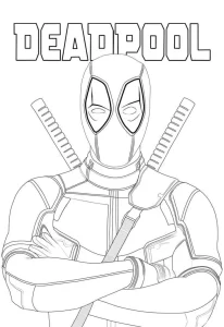 Coloriage Deadpool