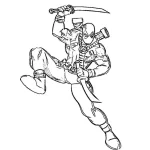 Coloriage Deadpool