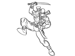 Coloriage Deadpool