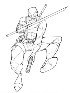Coloriage Deadpool