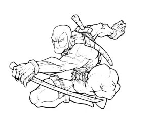 Coloriage Deadpool