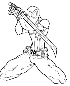 Coloriage Deadpool