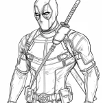 Coloriage Deadpool