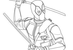 Coloriage Deadpool