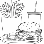 Coloriage Hamburger