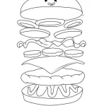 Coloriage Hamburger