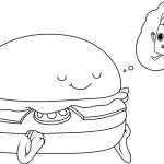 Coloriage Hamburger