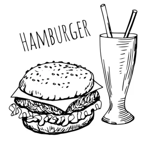 Coloriage Hamburger