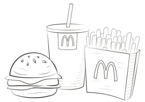 Coloriage Hamburger