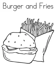 Coloriage Hamburger