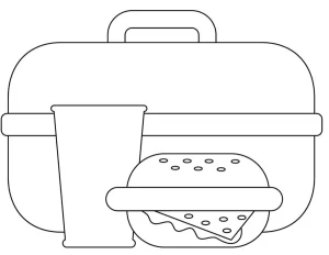 Coloriage Hamburger