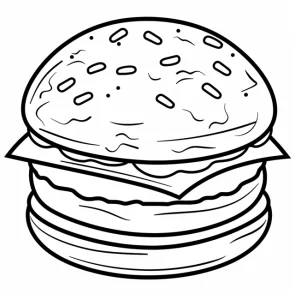 Coloriage Hamburger
