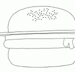 Coloriage Hamburger