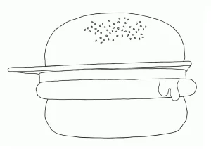 Coloriage Hamburger