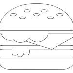 Coloriage Hamburger