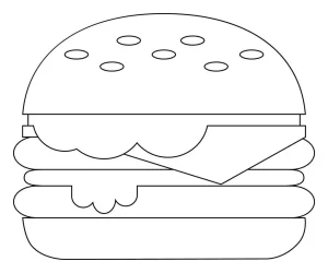 Coloriage Hamburger