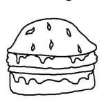 Coloriage Hamburger