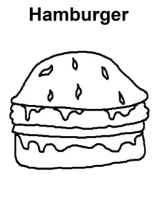 Coloriage Hamburger