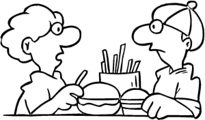 Coloriage Hamburger