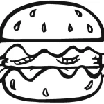 Coloriage Hamburger