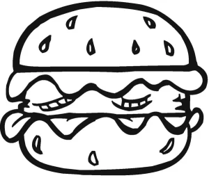 Coloriage Hamburger