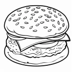 Coloriage Hamburger